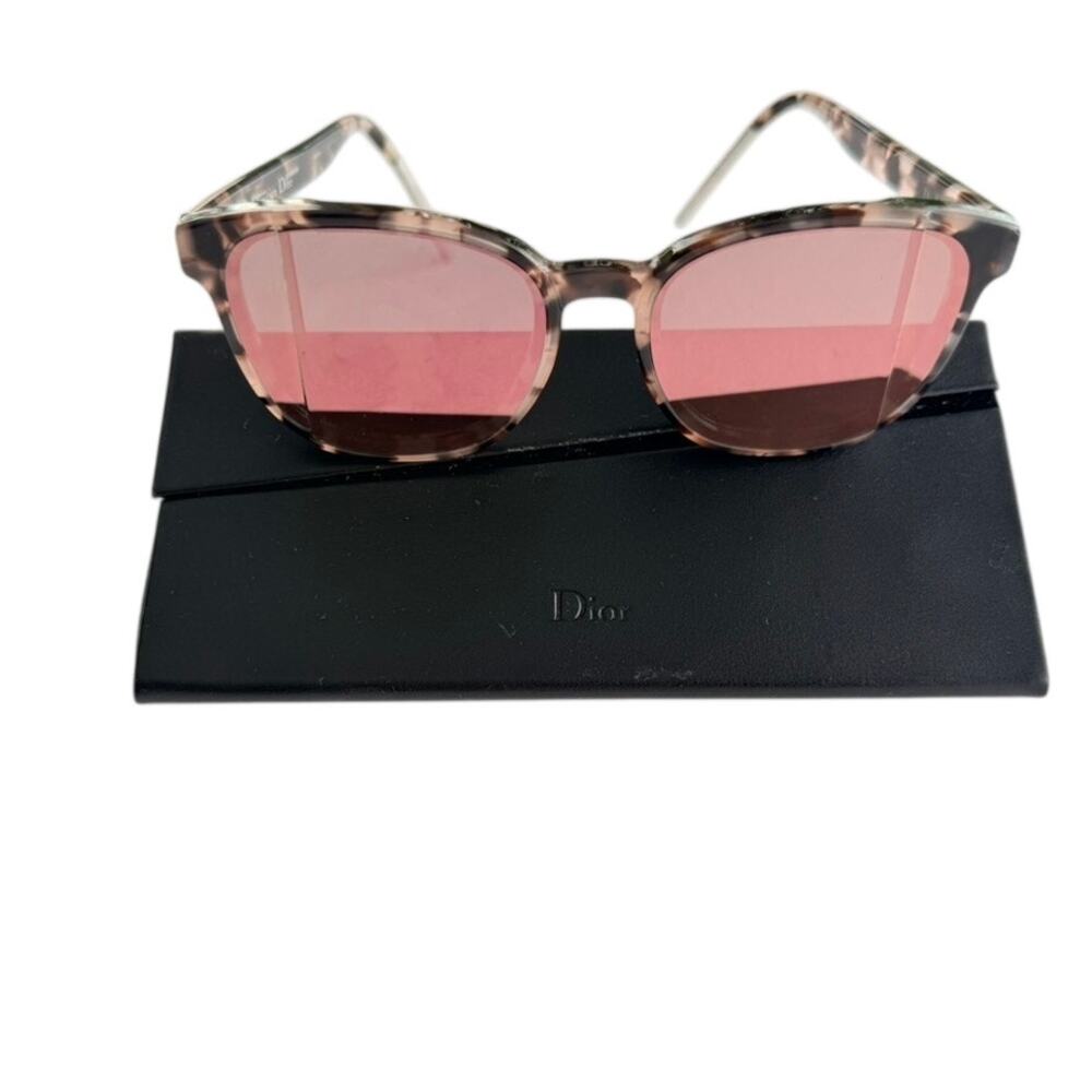 Christian DiorStep F Havana Pink Mirror Wayferer Sunglasses 3Y6/R2 Luxury $540 - Picture 2 of 11